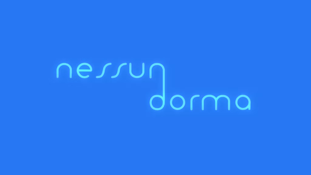 Nessun dorma!
