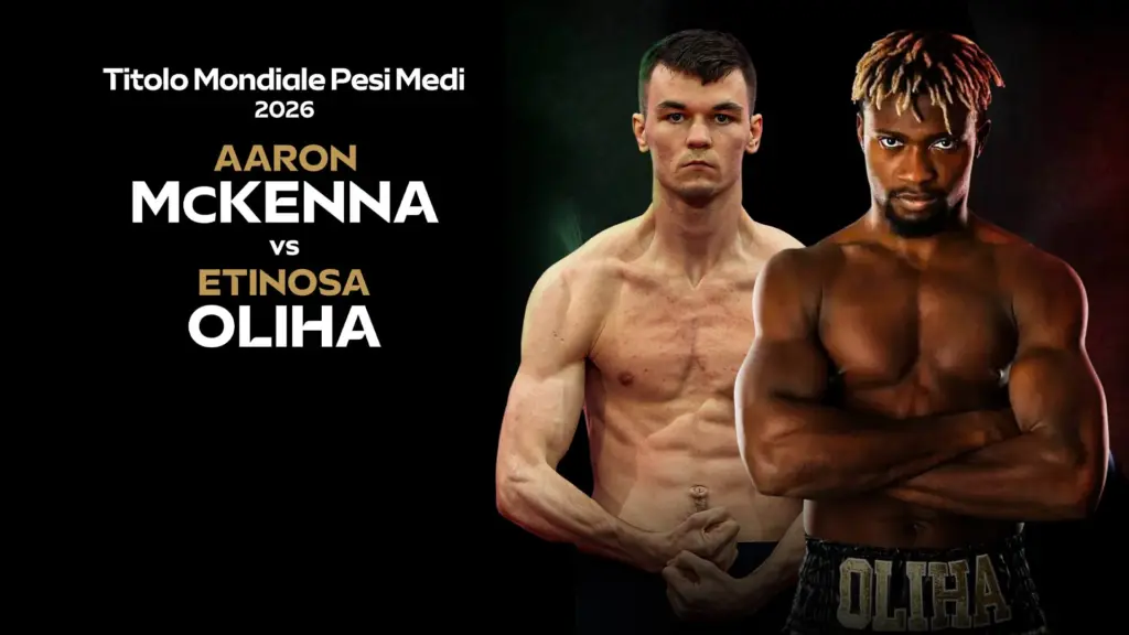 Titolo Mondiale Pesi Medi: Aaron McKenna – Etinosa Oliha