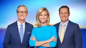 Fox & Friends – Stag. 1 – Hosts Ainsley Earhardt, Brian Kilmeade, & Lawrence Jones