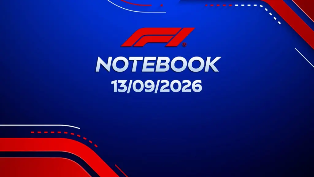 F1 Notebook 2026 13/09/2026